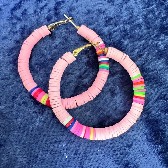 5/$25 Pink Hoop Earrings - Picture 4 of 8